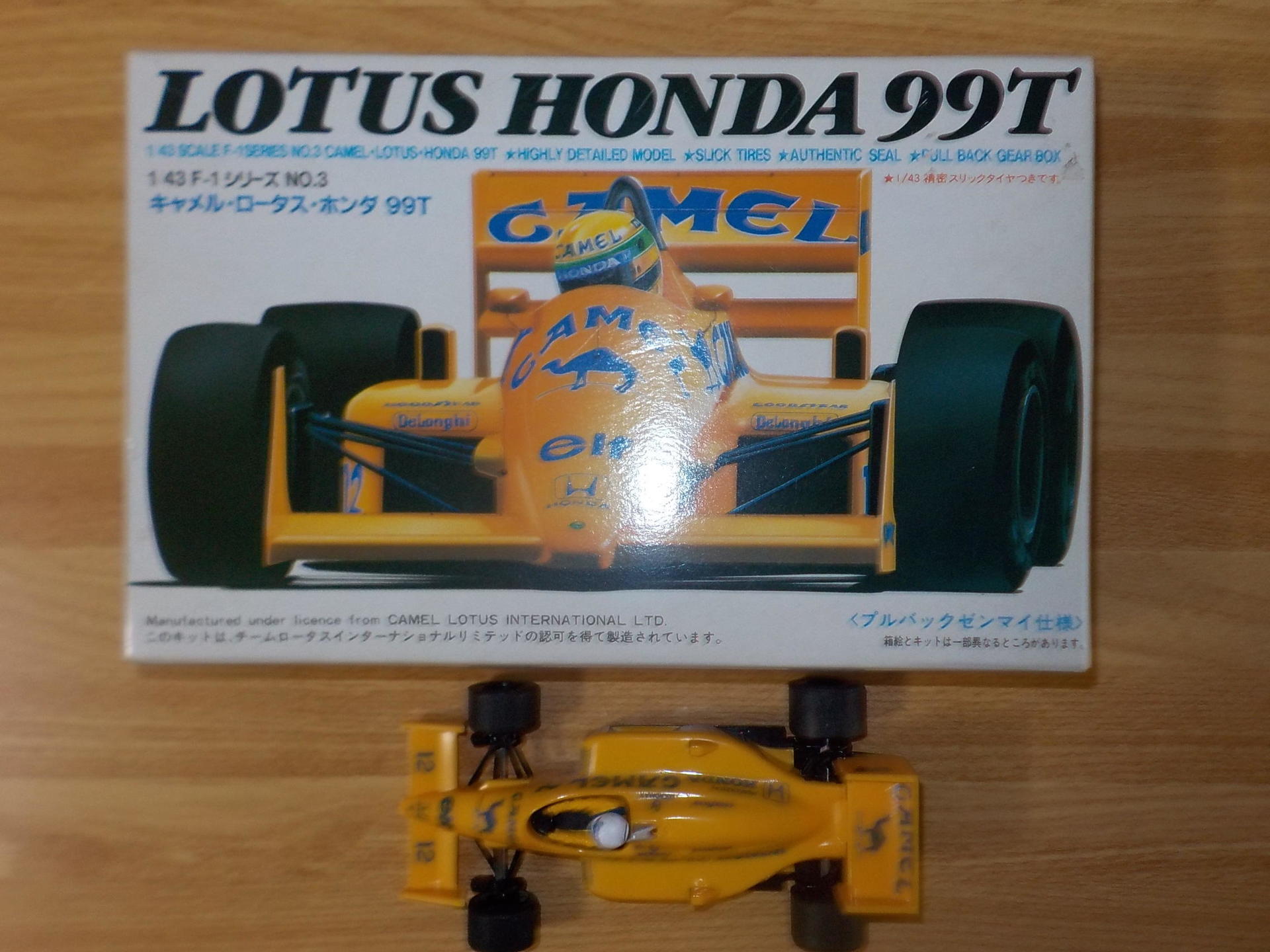 アオシマ 1/43 キャメル・ロータス・ホンダ 99T: 休憩中・第２章